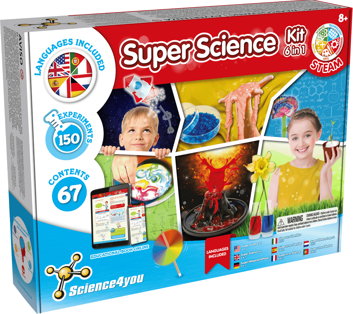 Super Kit 6 en 1 - 150 Expériences