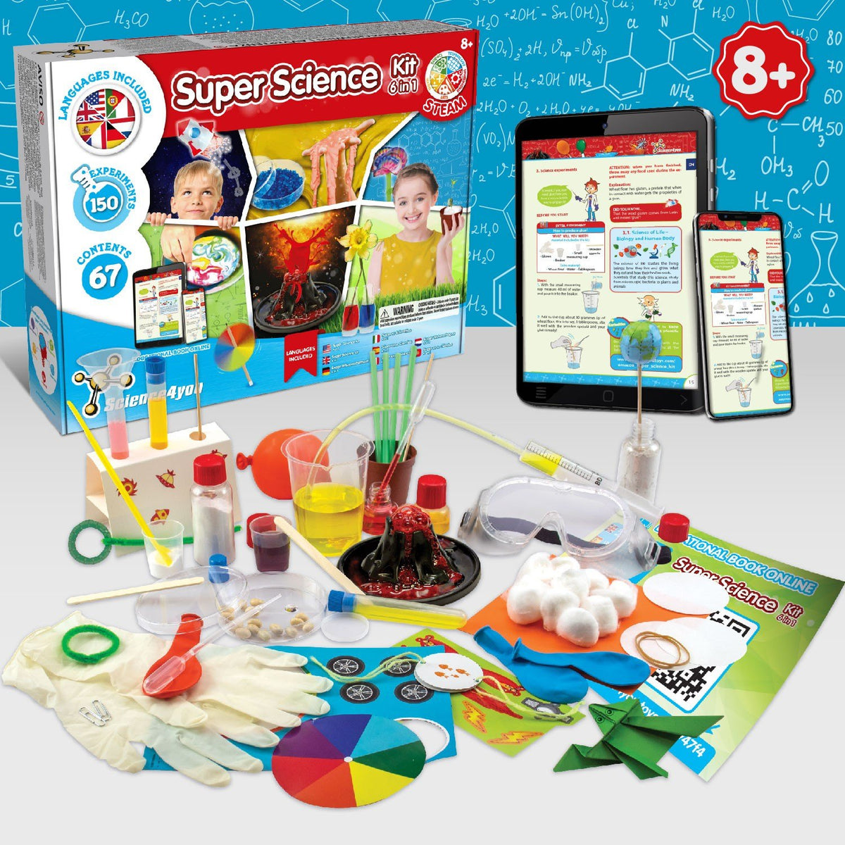 Super Kit 6 en 1 - 150 Expériences