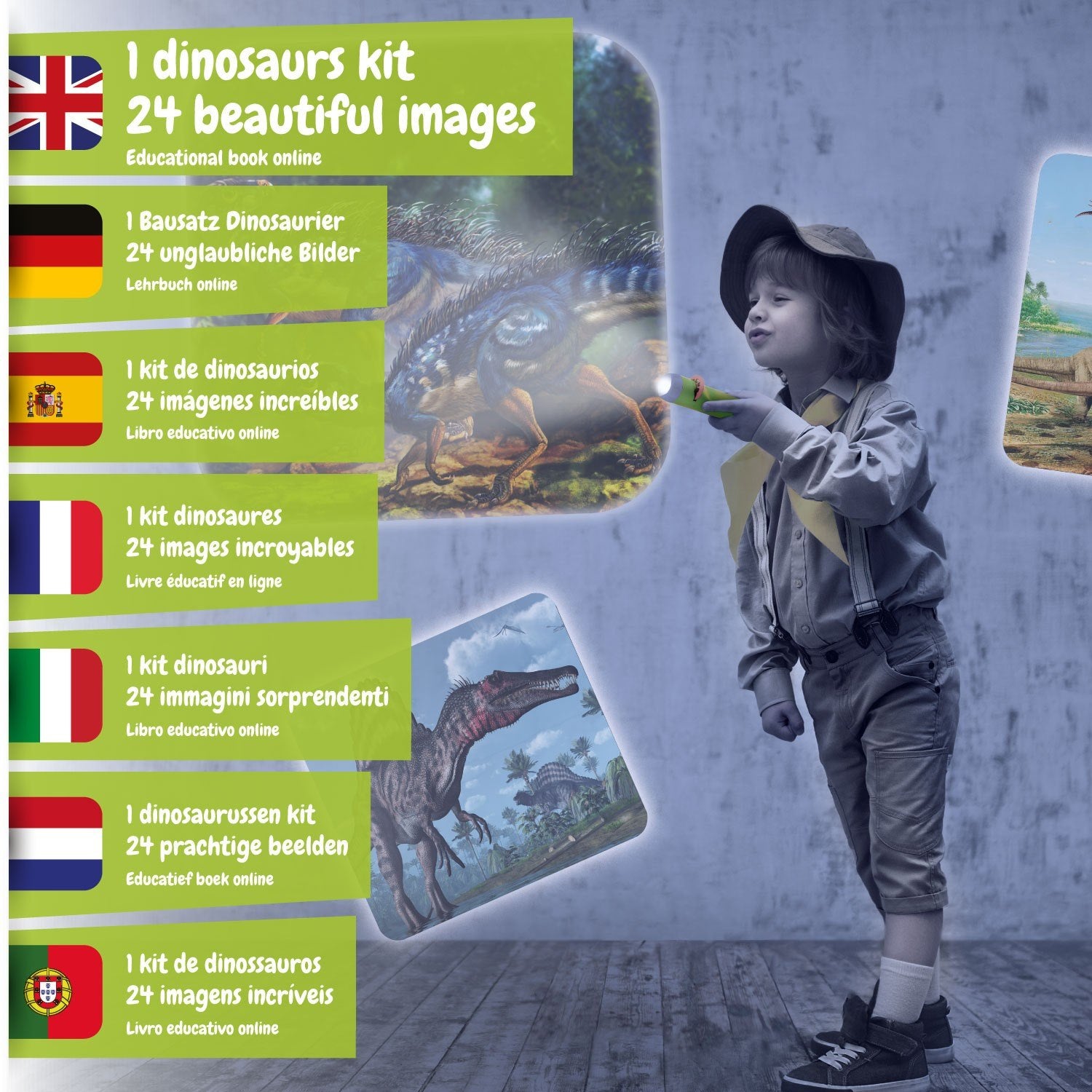Projetor Lanterna de Dinossauros