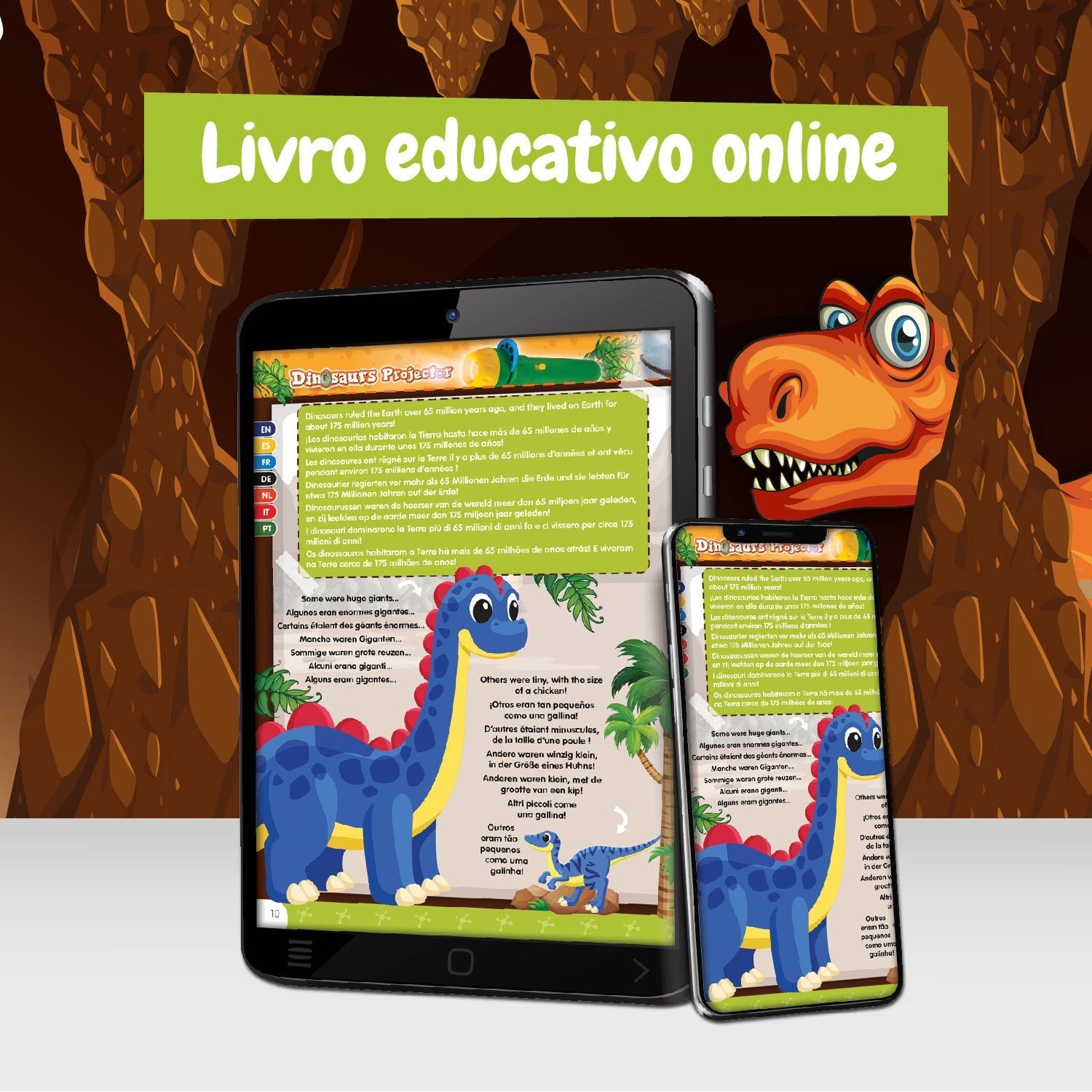 Projetor Lanterna de Dinossauros