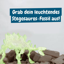 Fossilienausgrabungen leuchten im Dunkeln - Stegosaurus