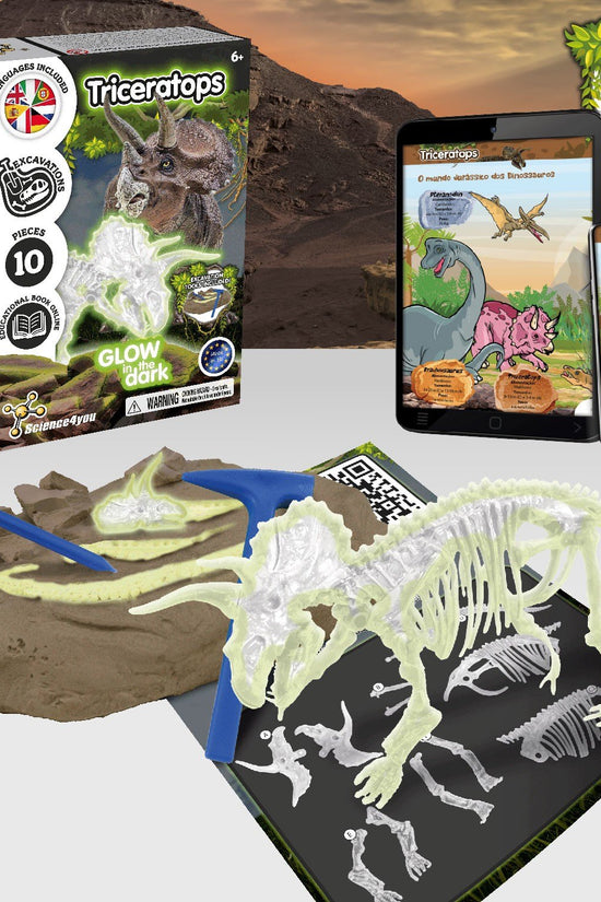 Fossil Excavations Glow in the Dark - Triceratops