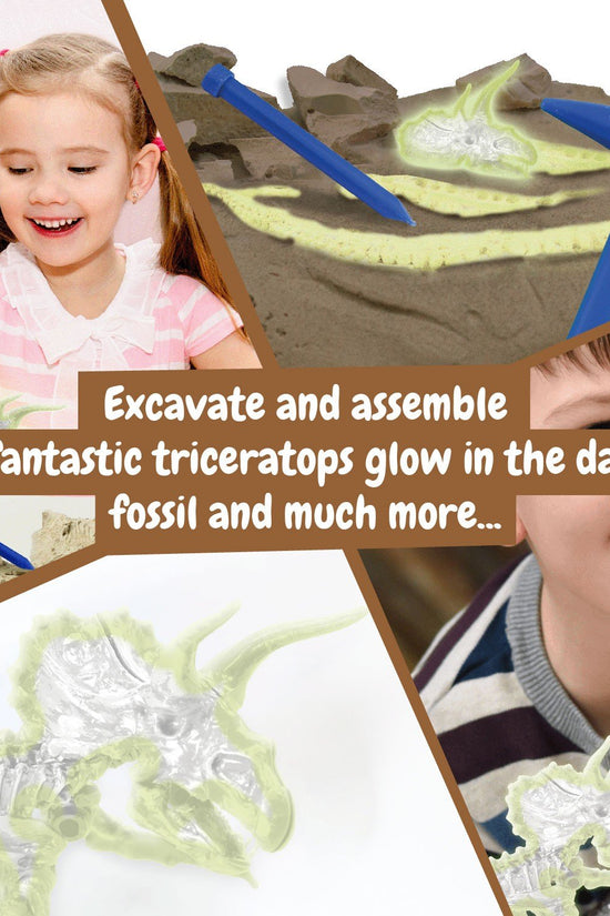 Fossil Excavations Glow in the Dark - Triceratops