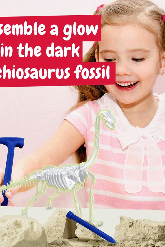 Glow-in-the-dark Fossil Excavations - Brachiosaurus
