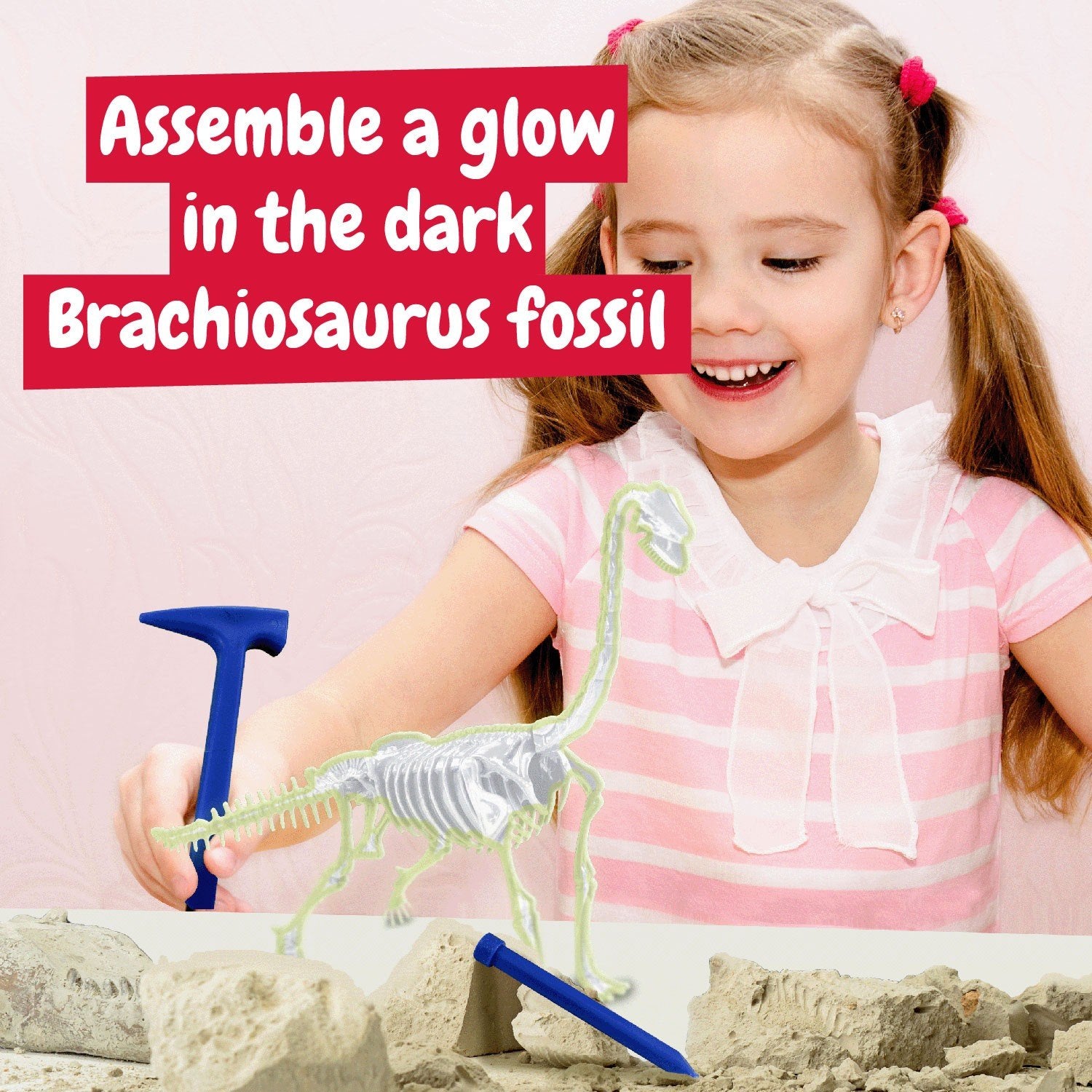 Glow-in-the-dark Fossil Excavations - Brachiosaurus