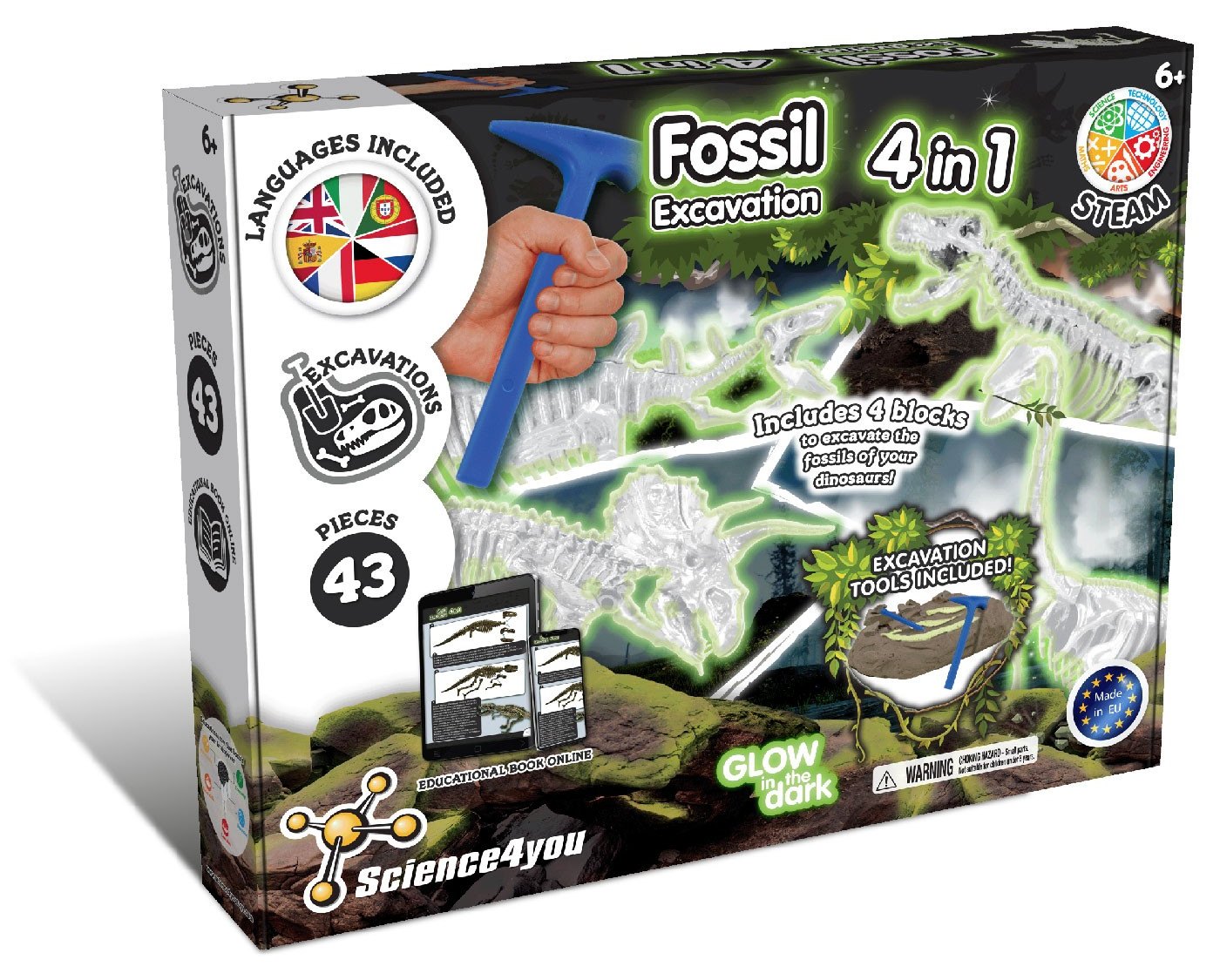 Excavations de fossiles 4 en 1 GID