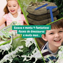 4-in-1 Fossil Excavations - Glow in the Dark