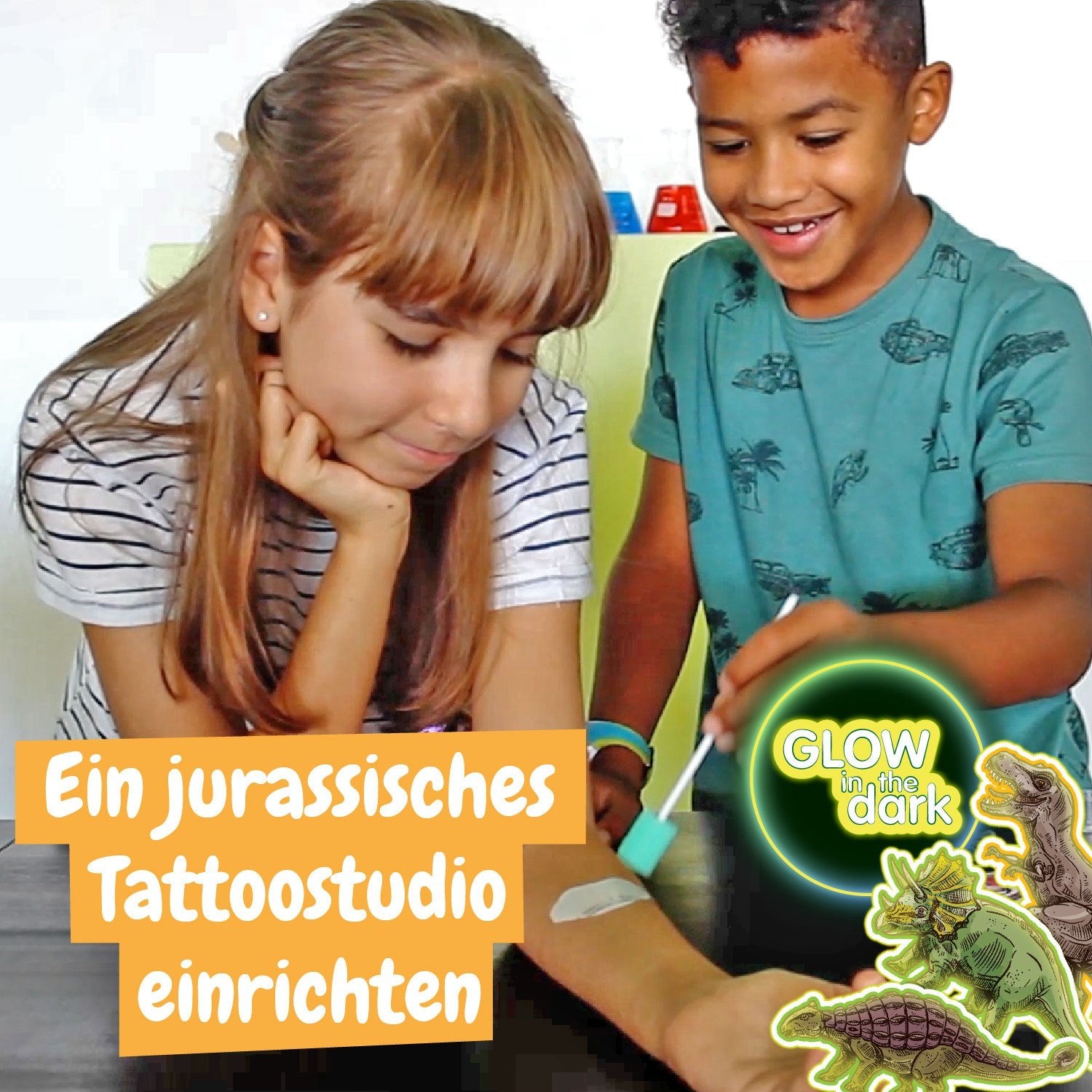 Dino-Tattoos - Temporäre Tattoos