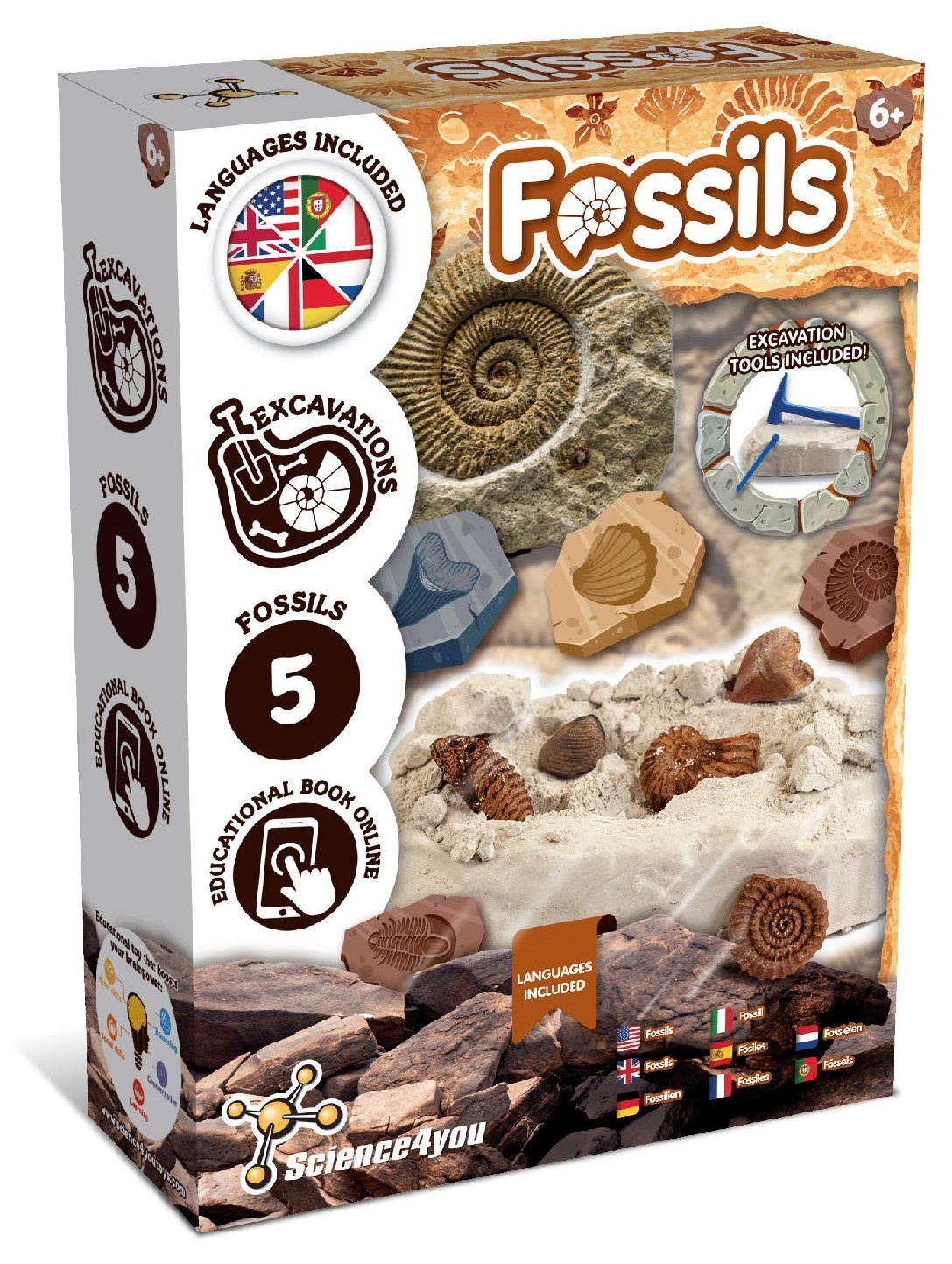 Escavações Fósseis Versão Multilingue
