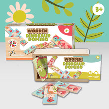 Holzdomino Dinosaurier