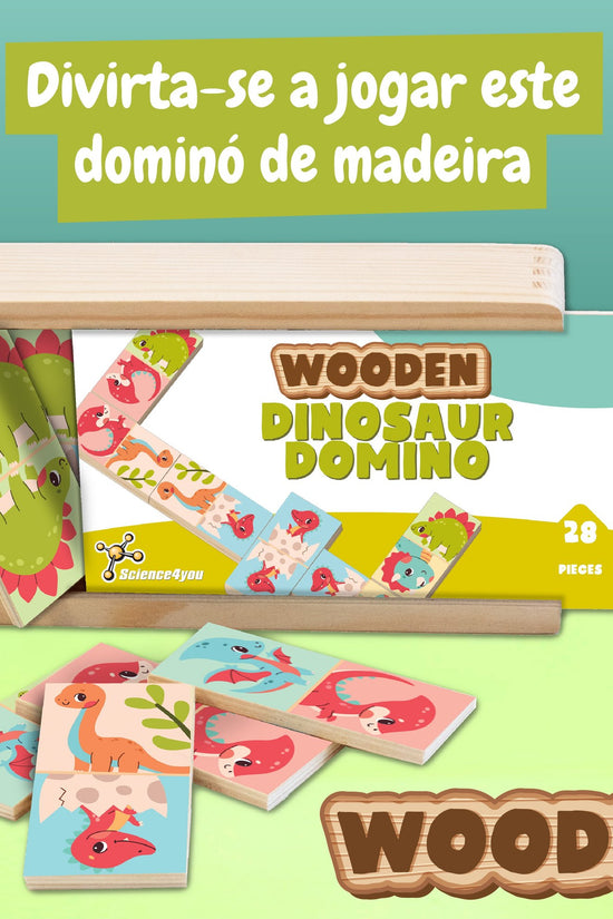 Wooden Dinosaur Dominoes