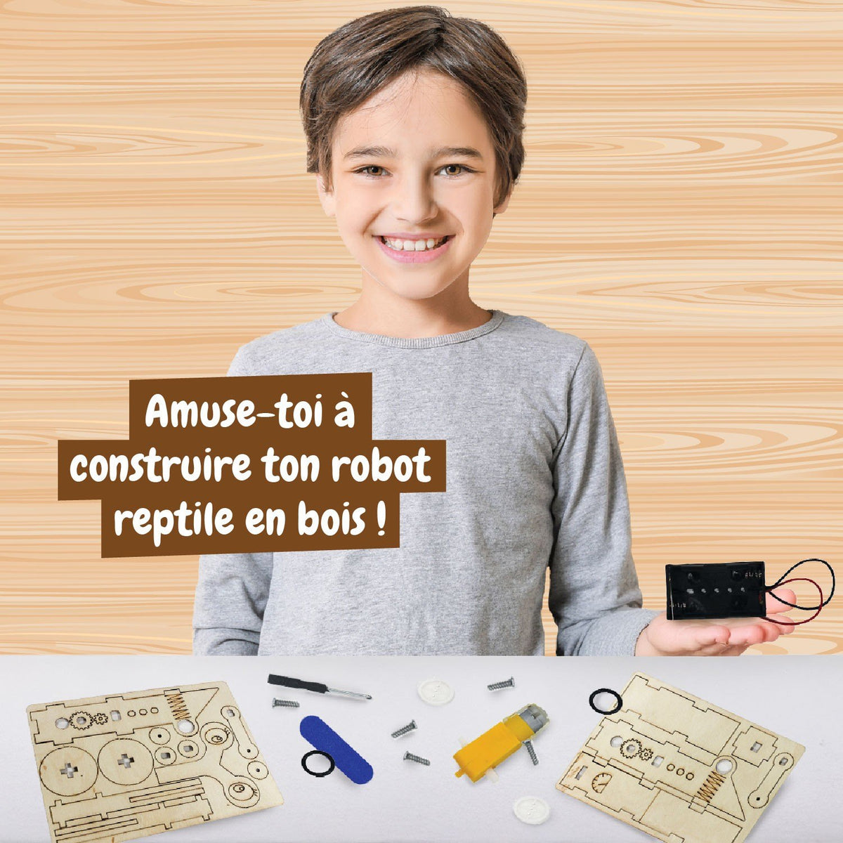Reptile Robot en Bois