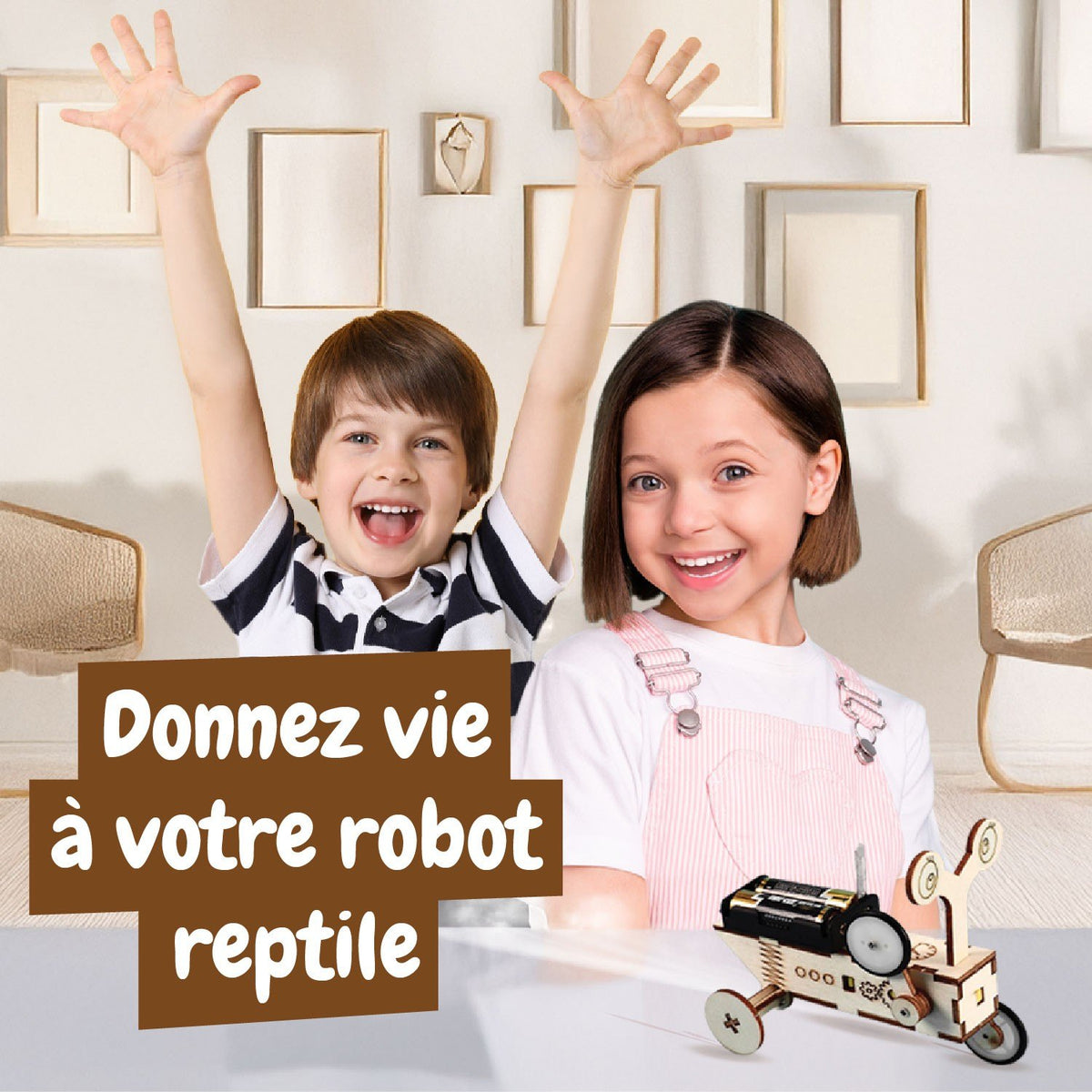 Reptile Robot en Bois