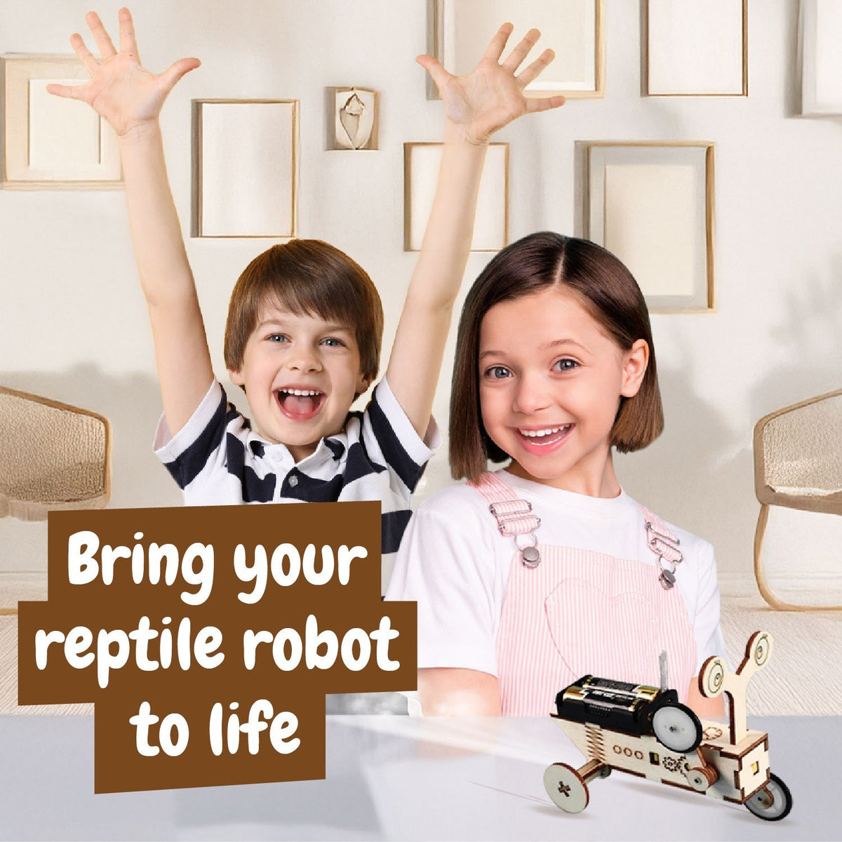 Wooden Reptile Robot