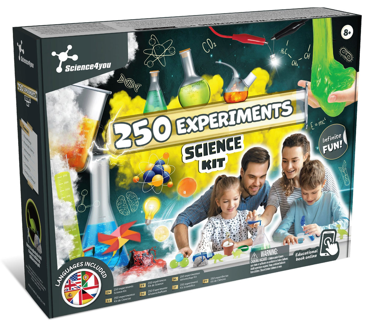 Wissenschaftsset mit 250 Experimenten