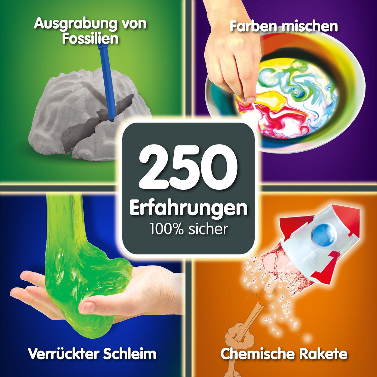Wissenschaftsset mit 250 Experimenten