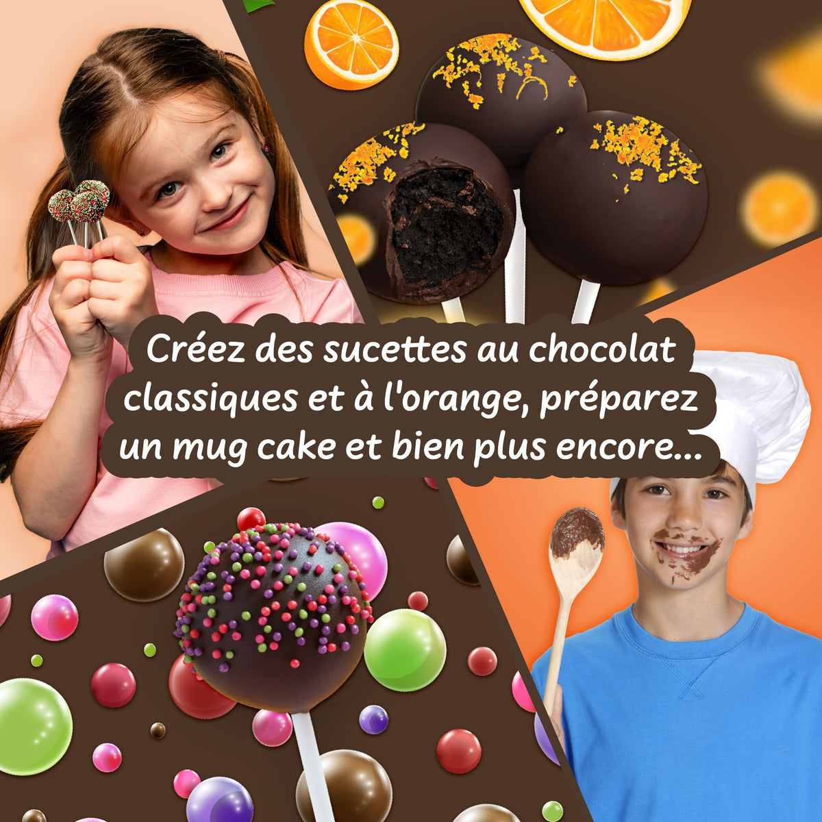 Sucettes en Chocolat