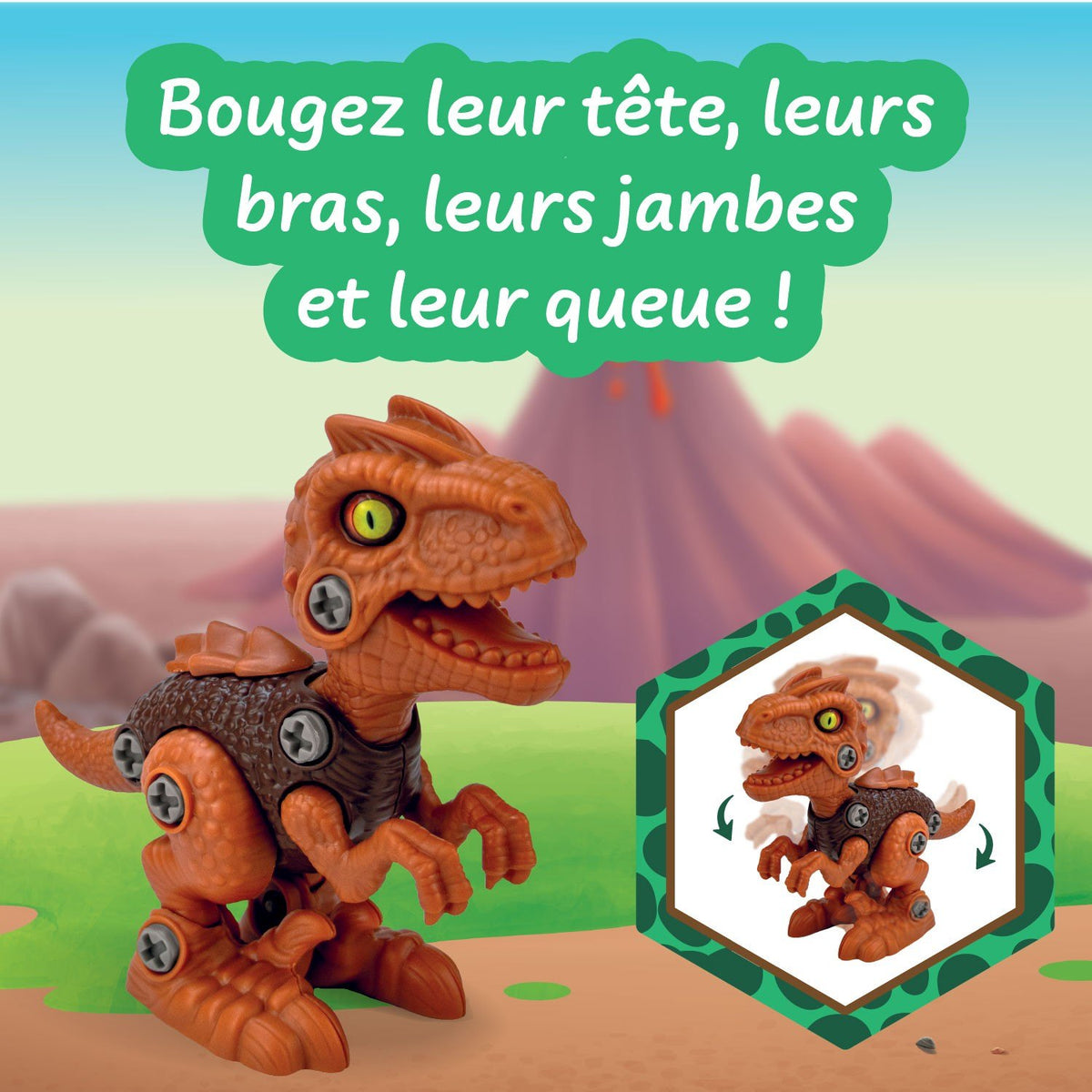 Dinossauros 4 em 1 DIY